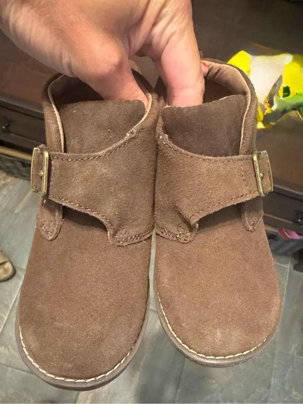 Stride Rite Boys' Sterling Buckle Suede Boots